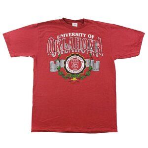 University of Oklahoma Vintage T-Shirt Single Stitch Made USA Jostens Large